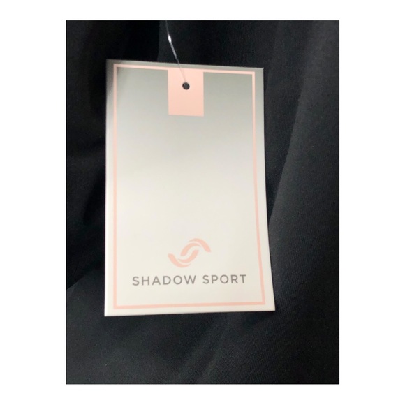 Shadow Sport - Fitted Mock-Neck Zip Front Athletic Jacket in Black. NWT! - Picture 7 of 8